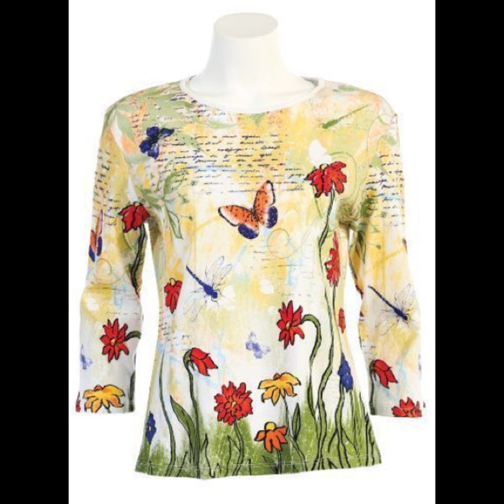 3X NWT Jess n Jane yellow shirt Spring